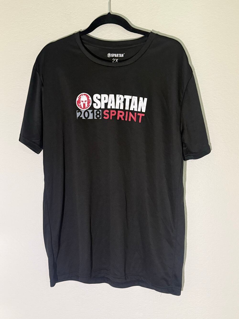 Spartan Race 2018 Sprint Finisher Trifecta Qualifier T-Shirt Black Men’s 2XL